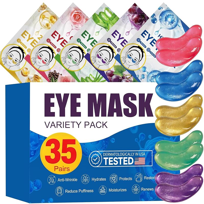 Máscaras para a região dos olhos Vetuslumen, 35 pares, 5 fórmulas