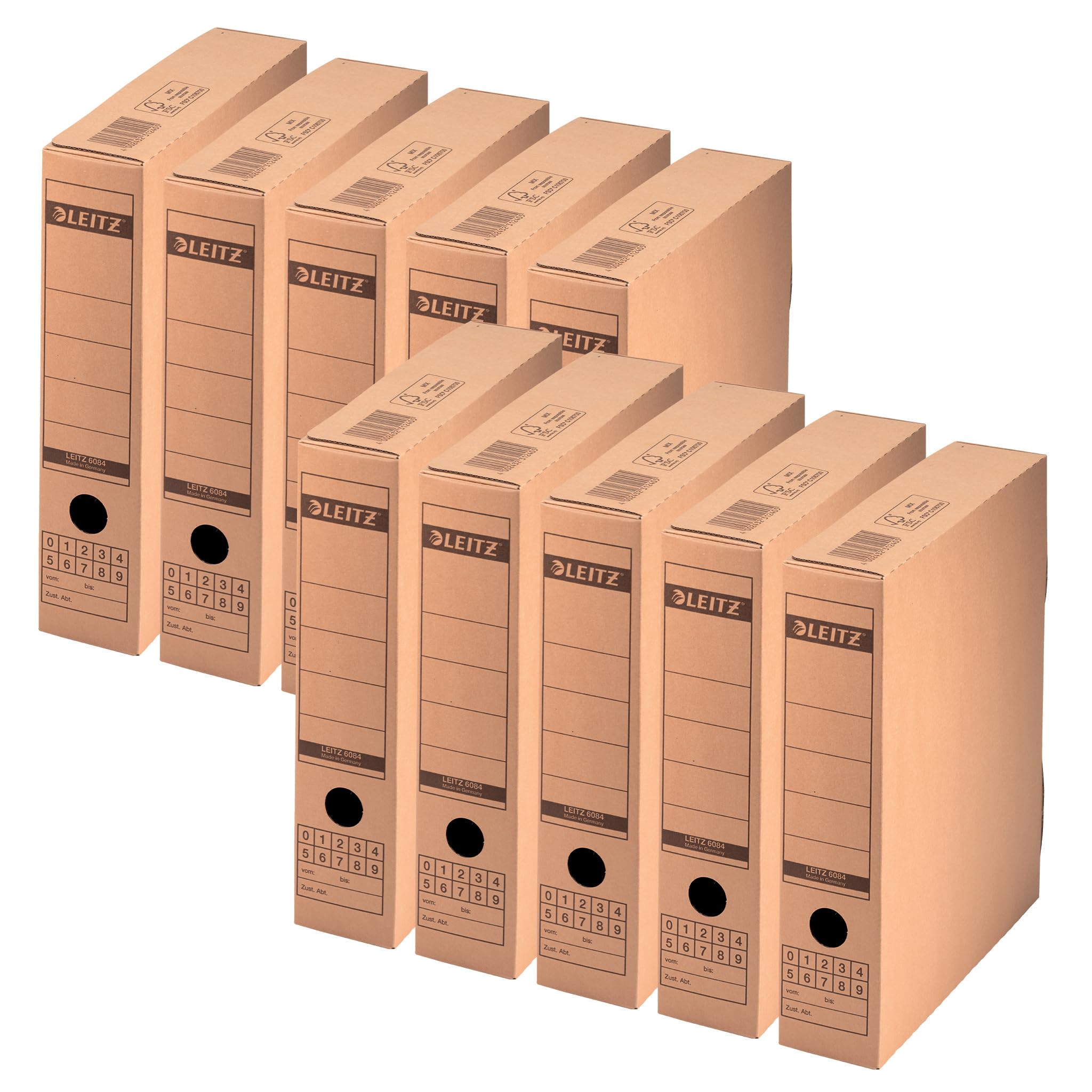 Leitz 6084 Archiving Box 70 x 265 x 325 mm - Natural