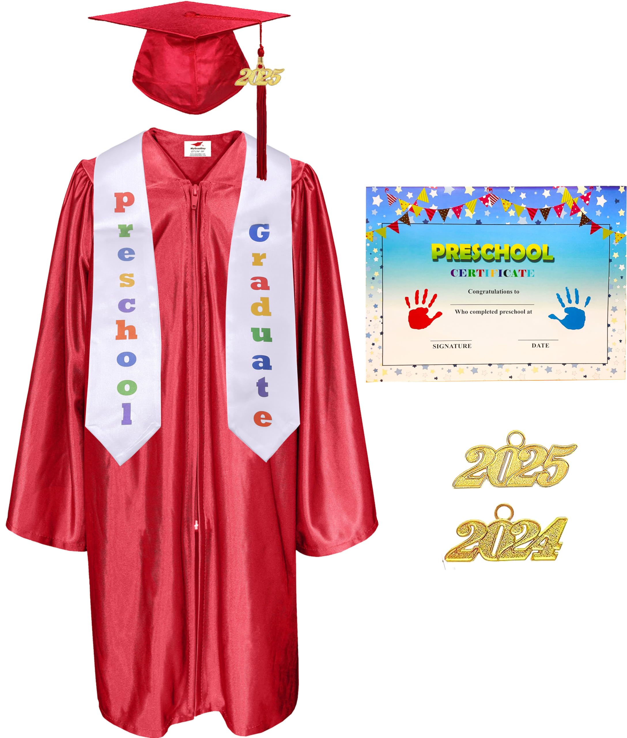 Snapklik.com : Shiny Kindergarten & Preschool Graduation Gown Cap ...