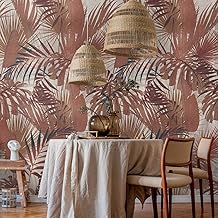 Livingwalls Travel Styles - Papel pintado no tejido (1,59 m x 2,80 m), color rojo y beige
