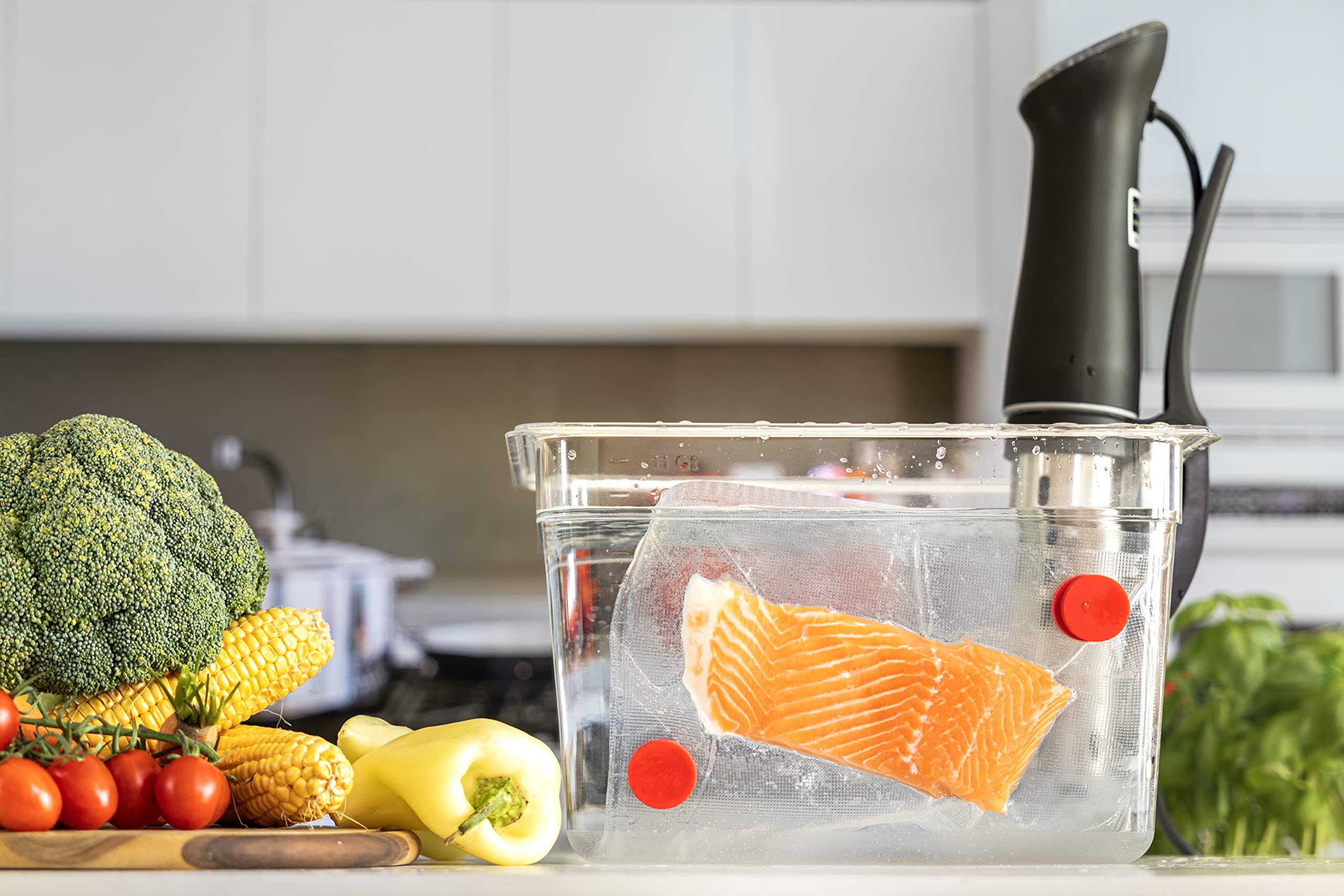 3 Stuks Magnetische Sous Vide Gewichten voor Vacuümzakken en Voorkomen van Drijven