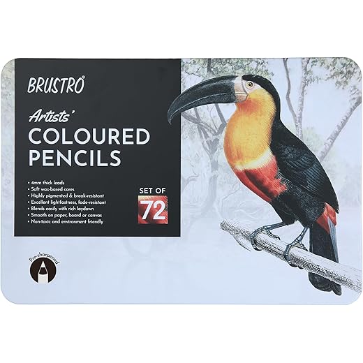 BRUSTRO Artists Colour Pencil Set 72 - 4mm
