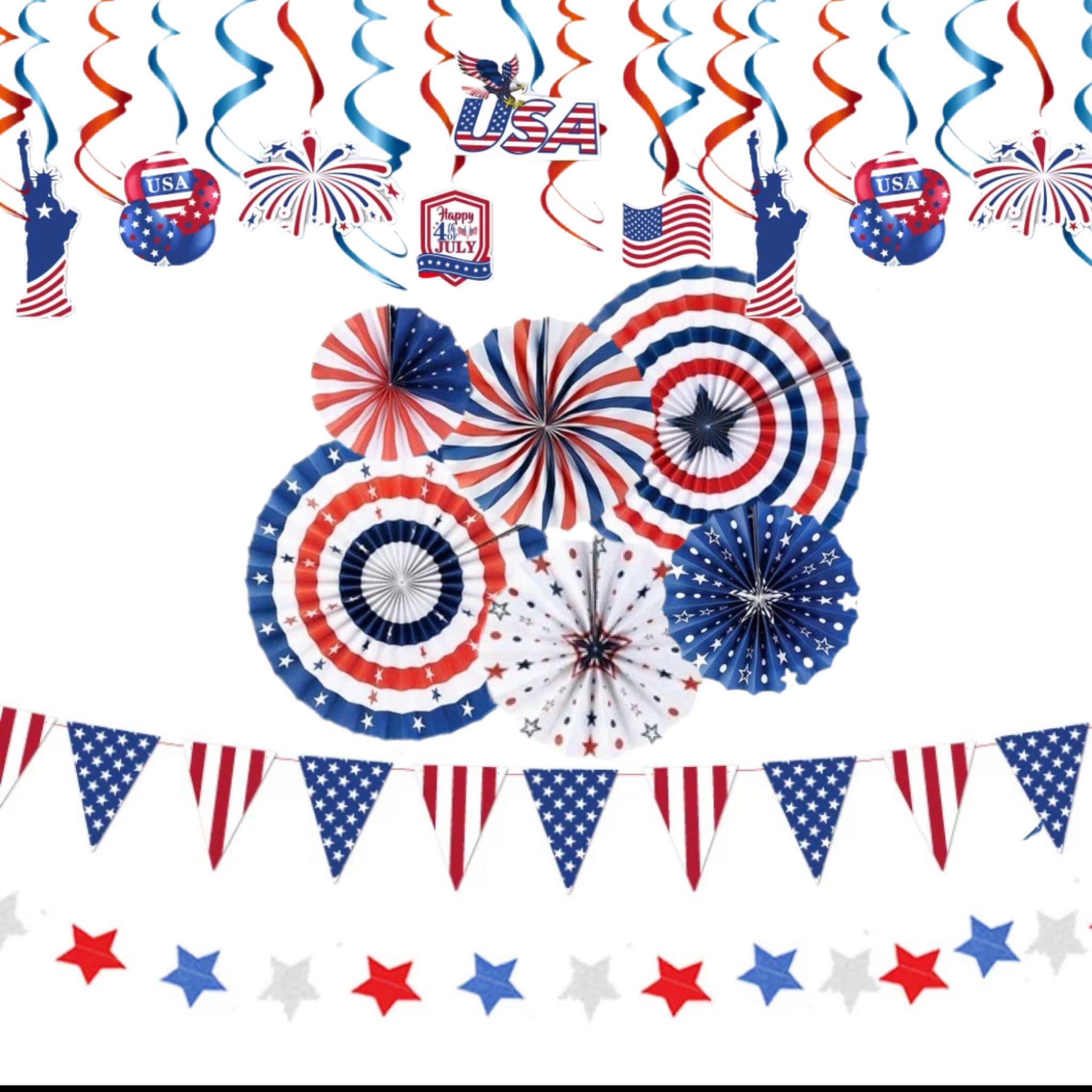 Metallo Argento Spilla Argento 4th Di Luglio Bandiera Americana