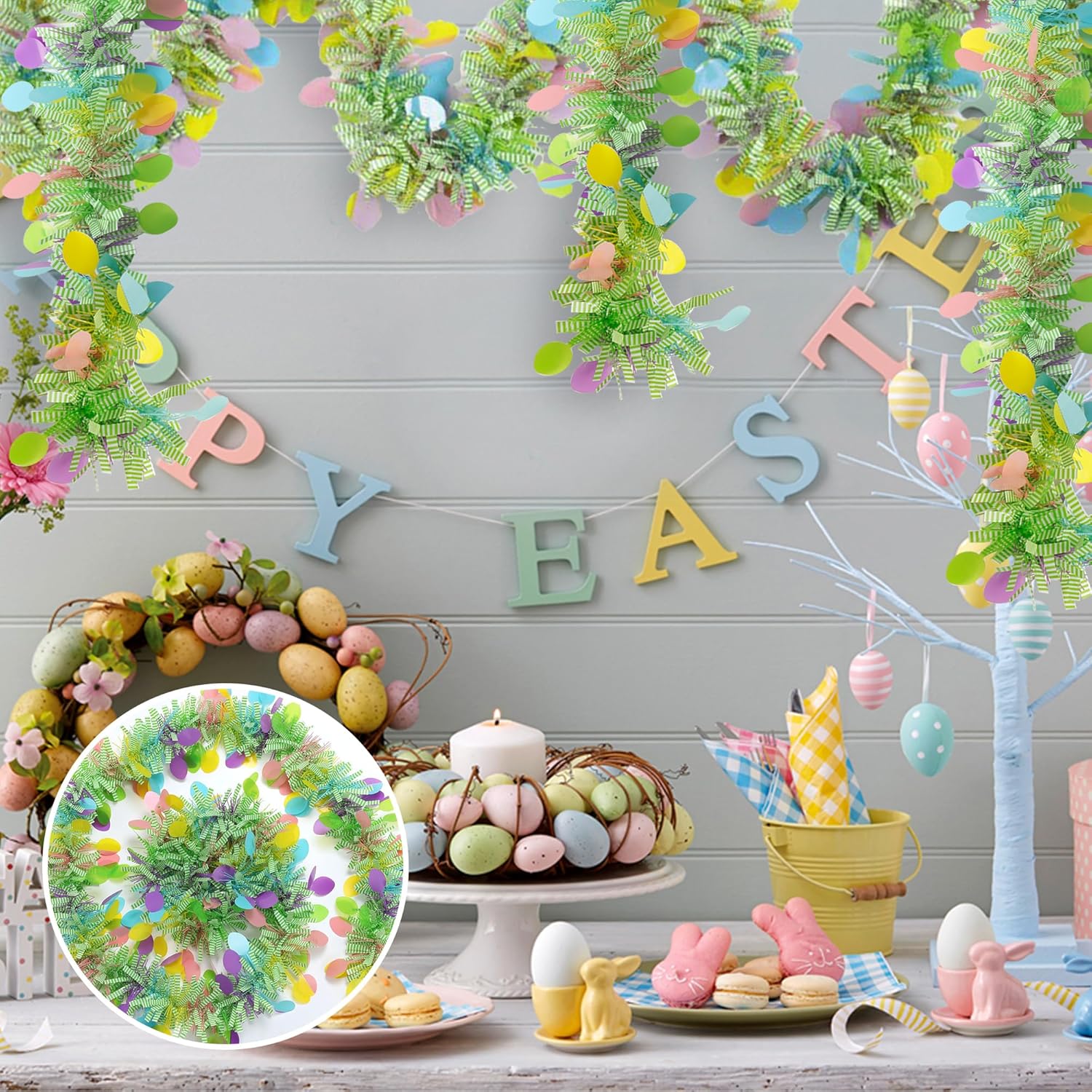 Adornos Día San Patricio Guirnalda San Patricio - Decoración Tréboles  Oropel Decoración Oropel Día San Patricio Ycfish, image size:1500x1500