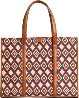 TEAL BY CHUMBAK Women's Sling Bag, Printed Canvas Crossbody Bag with PU Accents, Lightweight and Stylish Shoulder Bag with... Price In India