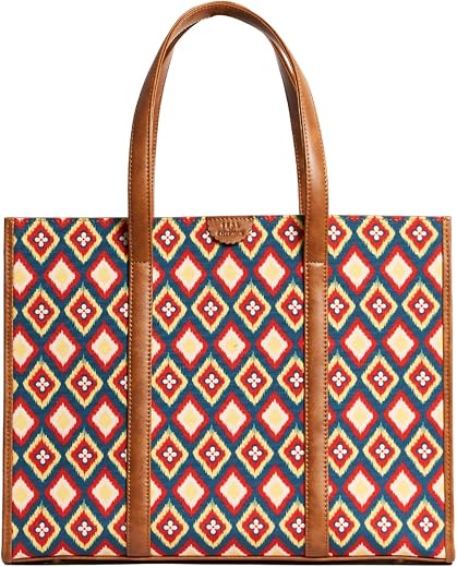 TEAL BY CHUMBAK Women's Sling Bag, Printed Canvas Crossbody Bag with PU Accents, Lightweight and Stylish Shoulder Bag with...