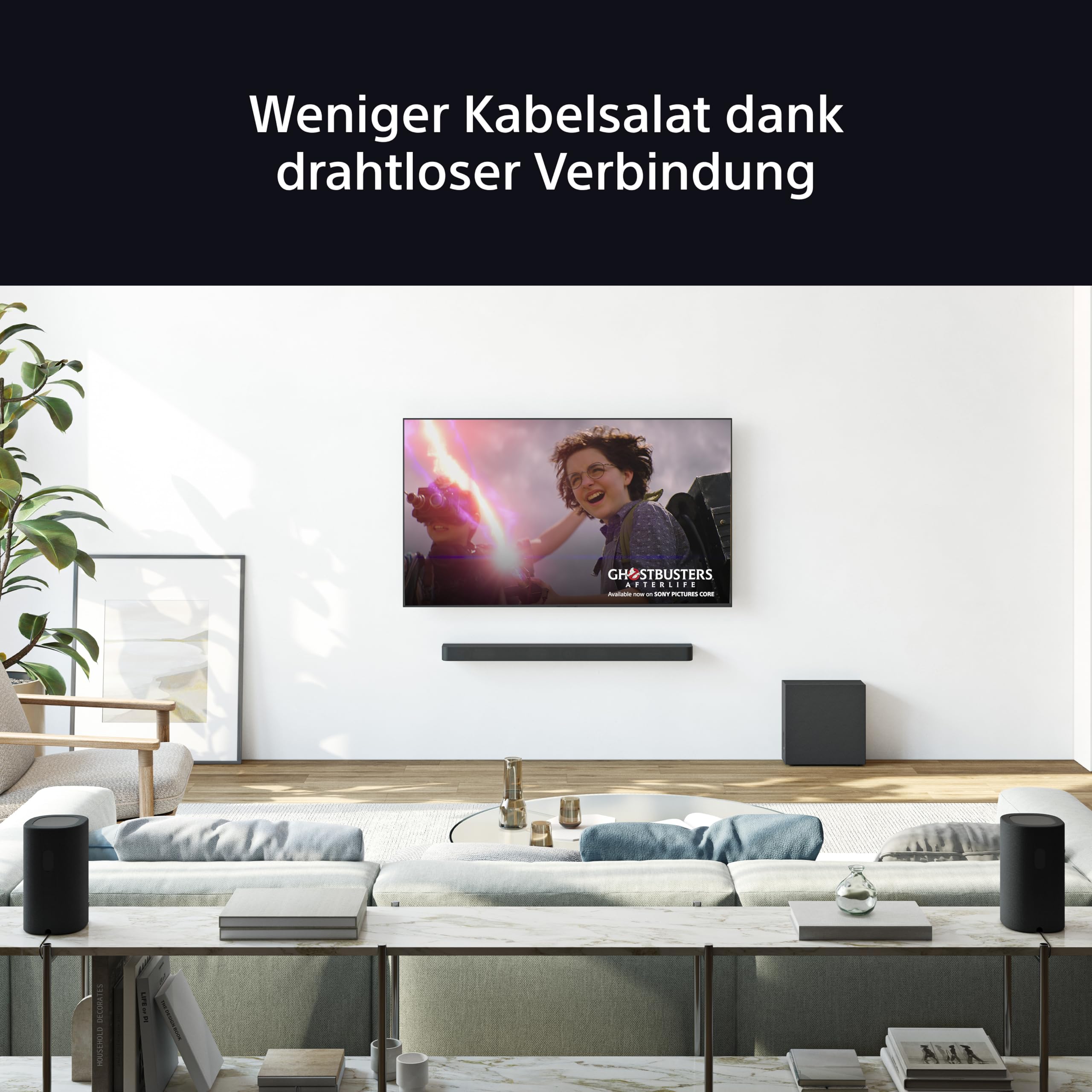 Sony BRAVIA Theatre Rear 8 kabellose Rücklautsprecher Surround Sound Enhanced 360 Spatial Sound Mapping IMAX Enhanced kompatibel Rear Speaker