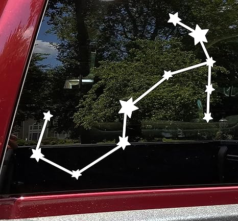 Minglewood Trading Scorpio Constellation Vinyl Decal - Stars Zodiac Sign Scorpion - Die Cut Sticker