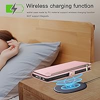 Vista 39 de XcaseBar Funda tipo cartera para Samsung Galaxy S21 con cremallera y tarjetero de crédito [bloqueo RFID], funda de piel sintética con tapa