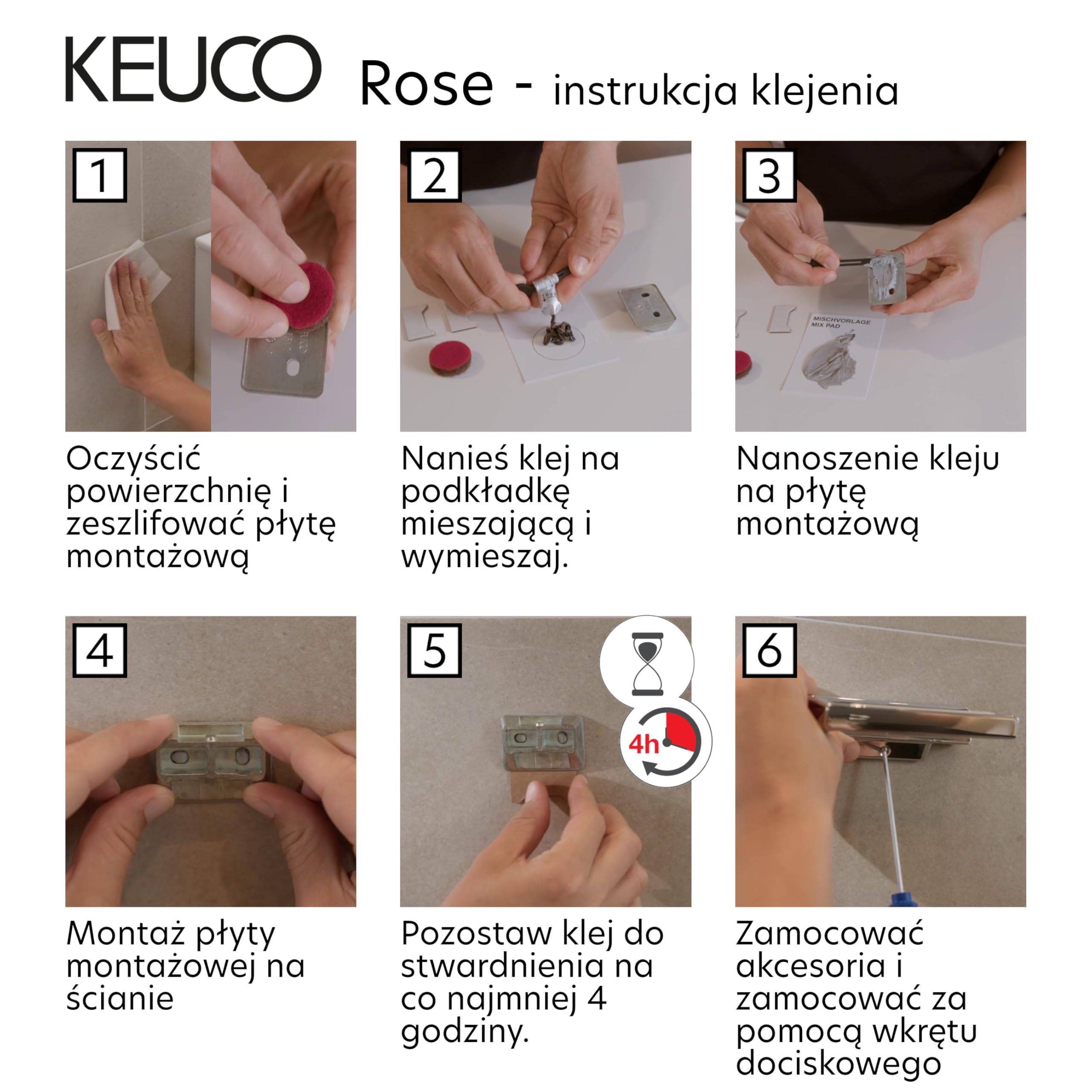 Keuco Rose Uchwyt 35 cm, metal chromowany, nośność do 115 kg | Wyprodukowano w Niemczech, zapewniając łatwe wchodzenie i stabilne trzymanie w wannie i pod prysznicem
