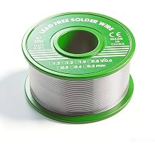 Lead Free Solder Wire Rosin Core Electrical Solder Wire Fine Alloy Solder Sn99.3 Cu0.7 for Electrical, Electronic, Connector Soldering 1PC-0.6mm/20g