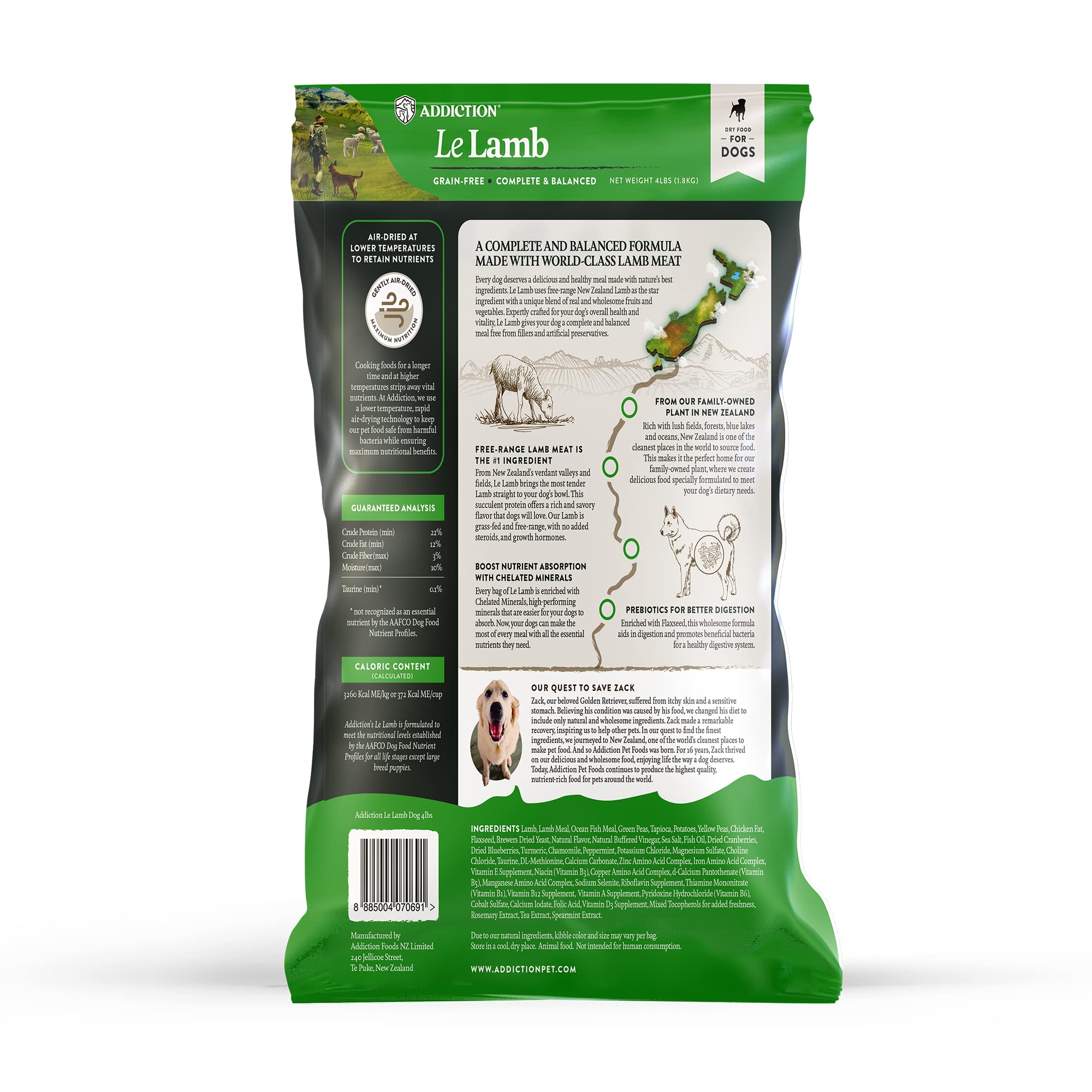Addiction Le Lamb グレインフリー 15kg Le Lamb (for Small Dogs) | Addiction Pet