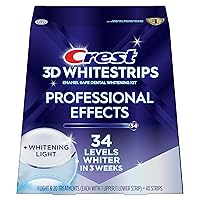 Vista 7 de Crest 3D Whitestrips Professional Effects + LED Light – Teeth Whitening Kit, 1 Light + 20 Treatments, Each with 1 Upper/1Lower, 40 Strips – Crest