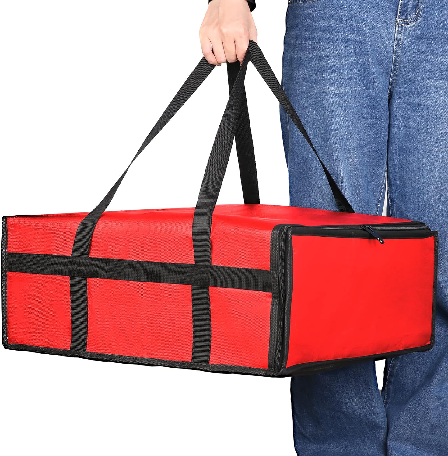 Pizza Carrier Insulated Bags Large for Deliveries Delivery Bag 20x20 inch image 2