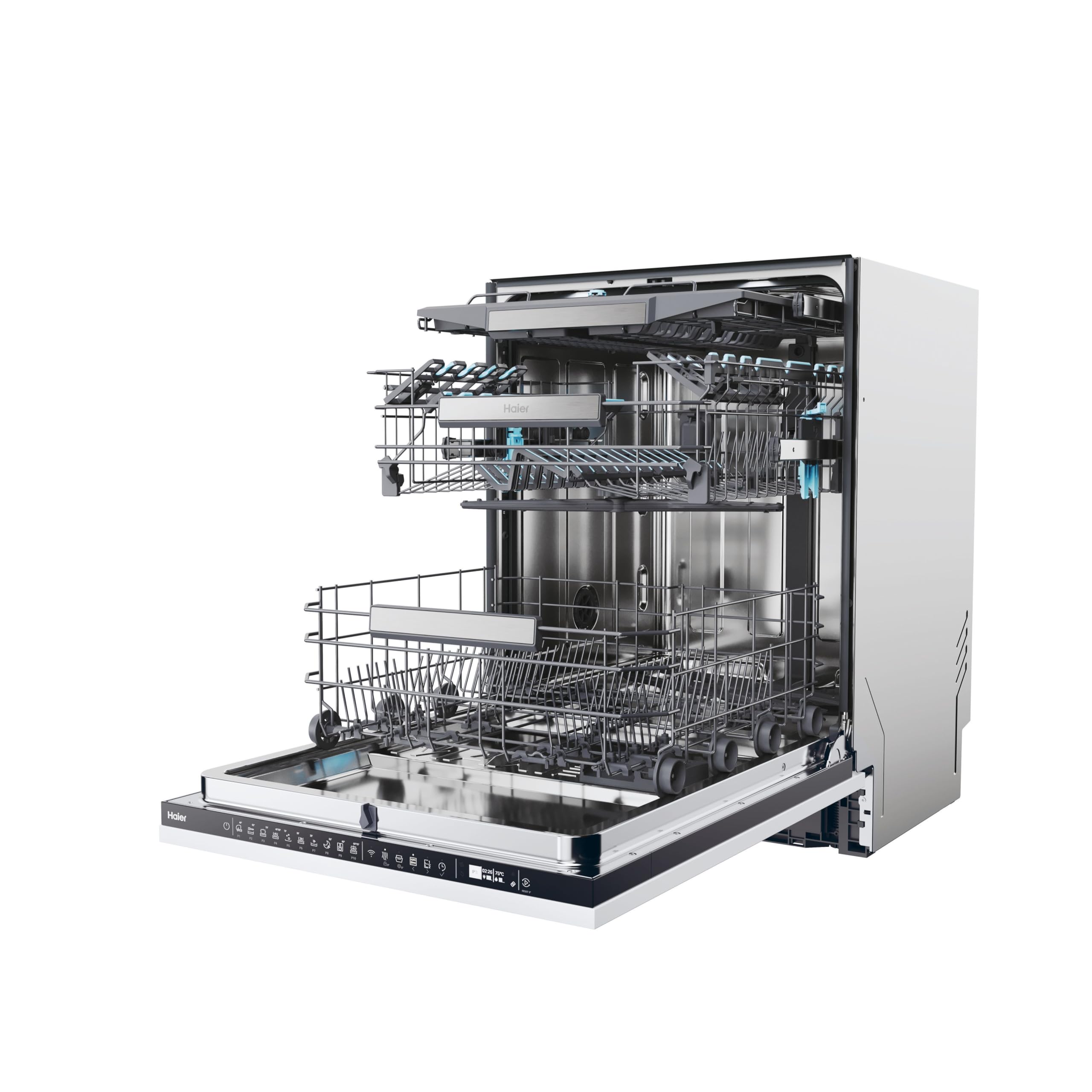 Haier I-PRO SHINE SERIE 6 | XI 4A4M4PB / Vollintegrierter Geschirrspüler 60 cm / 14 Maßgedecke/Wi-Fi Funktion/Besteckschublade/Verbesserte Reinigungs- und Trocknungsergebnisse