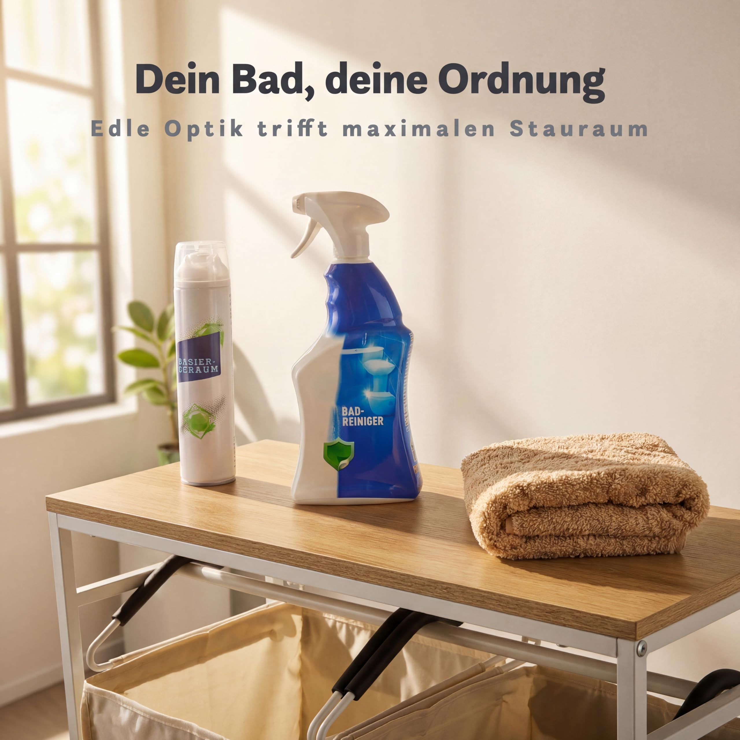 Wäschesammler Organizer mit abnehmbaren Taschen 200L Volumen [mehr Ordnung] Wäschekorb 2 Fächer, Wäschekorb 4 Fächer, Wäscheschrank | Wäschesortierer jetzt auswählen (Beige, 4 Taschen)