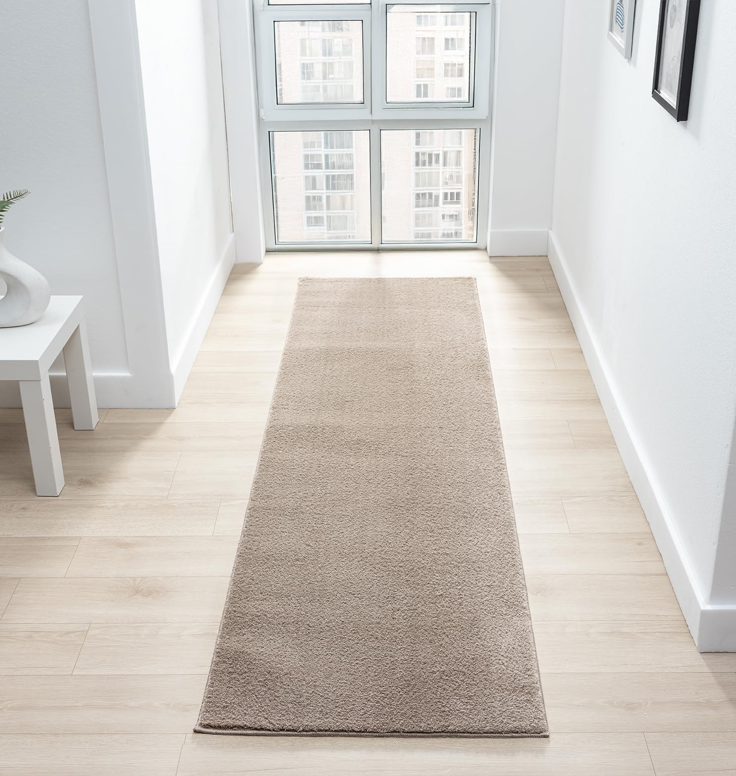 Desire Rugs Dark Beige Anti Slip Felt Backing Rug 60 x 200cm