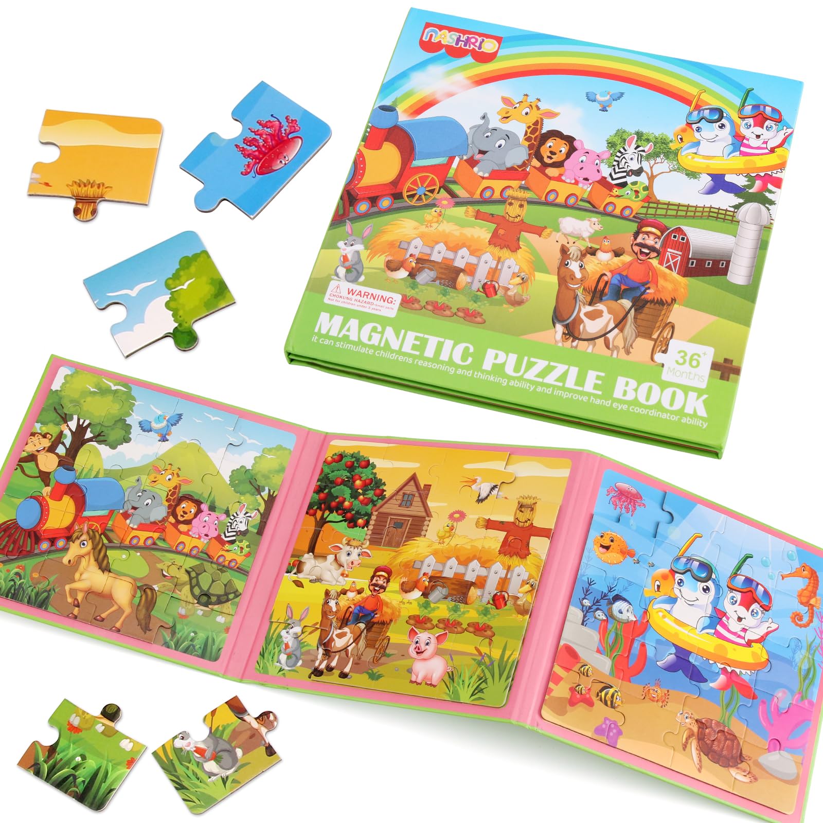 Amazon.com: Magnetic Puzzles for Kids Ages 4-6, 20-Piece Travel
