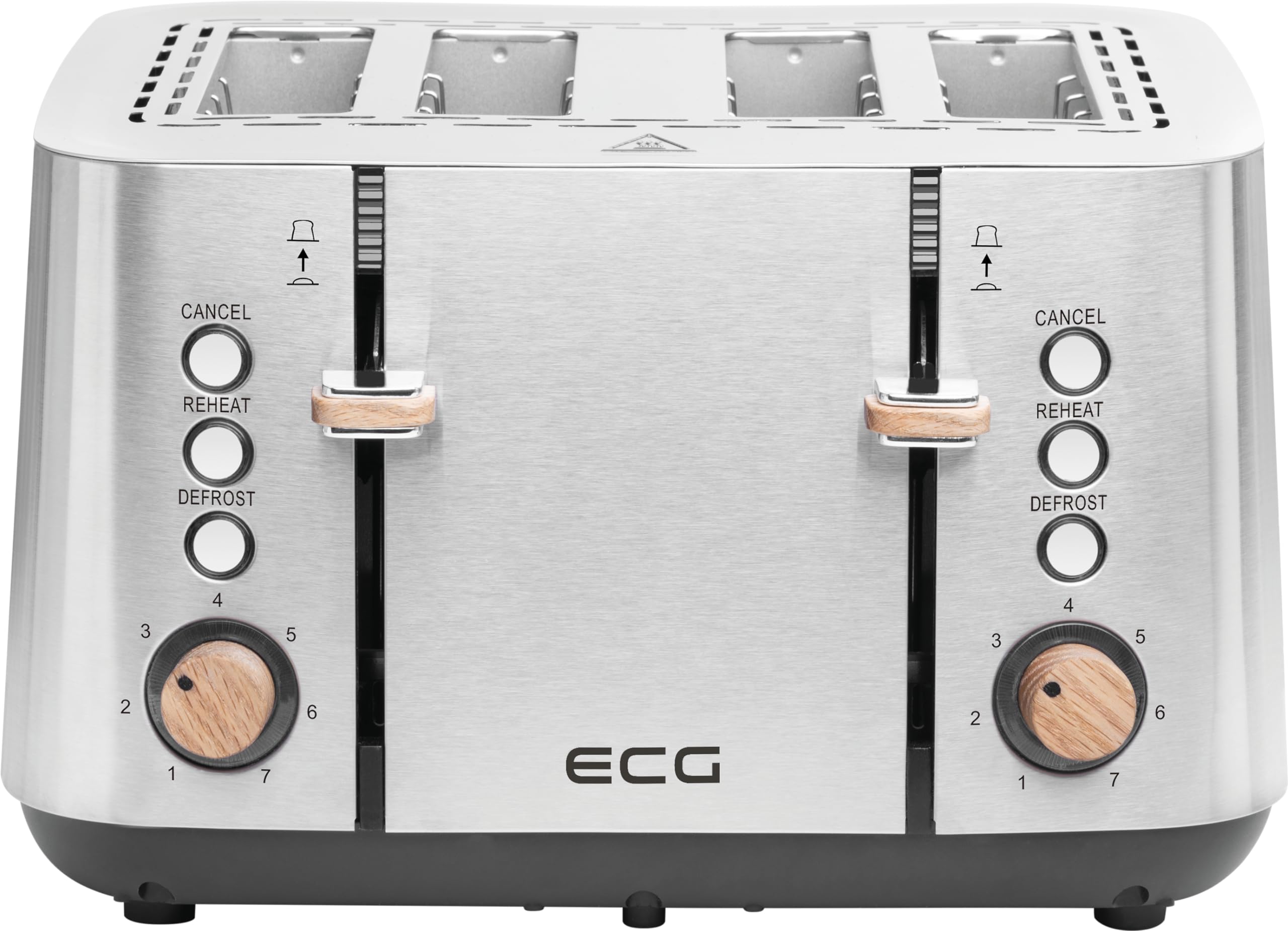 ECG ST 4767 Timber: Il Tostapane per Famiglie Numerose 4 Fette