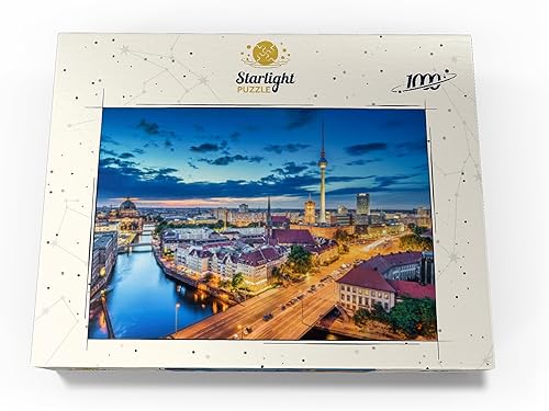 Miniatura 4 de MyPuzzle Skyline Berlin - Rompecabezas prémium de 1000 piezas, fabricado en Estados Unidos