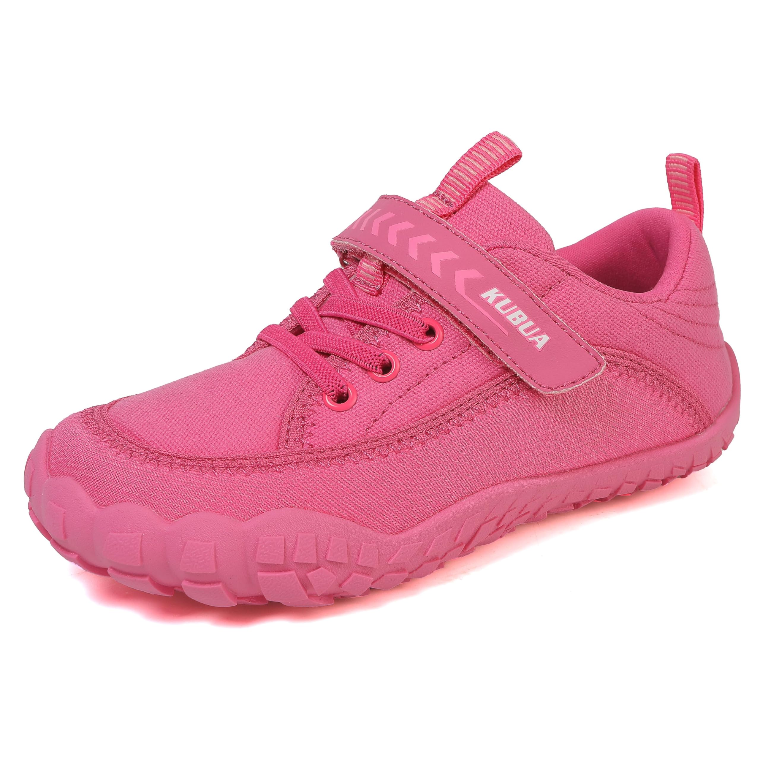 KUBUA Kids Barefoot Shoes Boys Girls Slip On Minimalist Sneakers for Walking Tennis Athletic Hiking Toddler Little Big Kid 9.5 Toddler D Pink