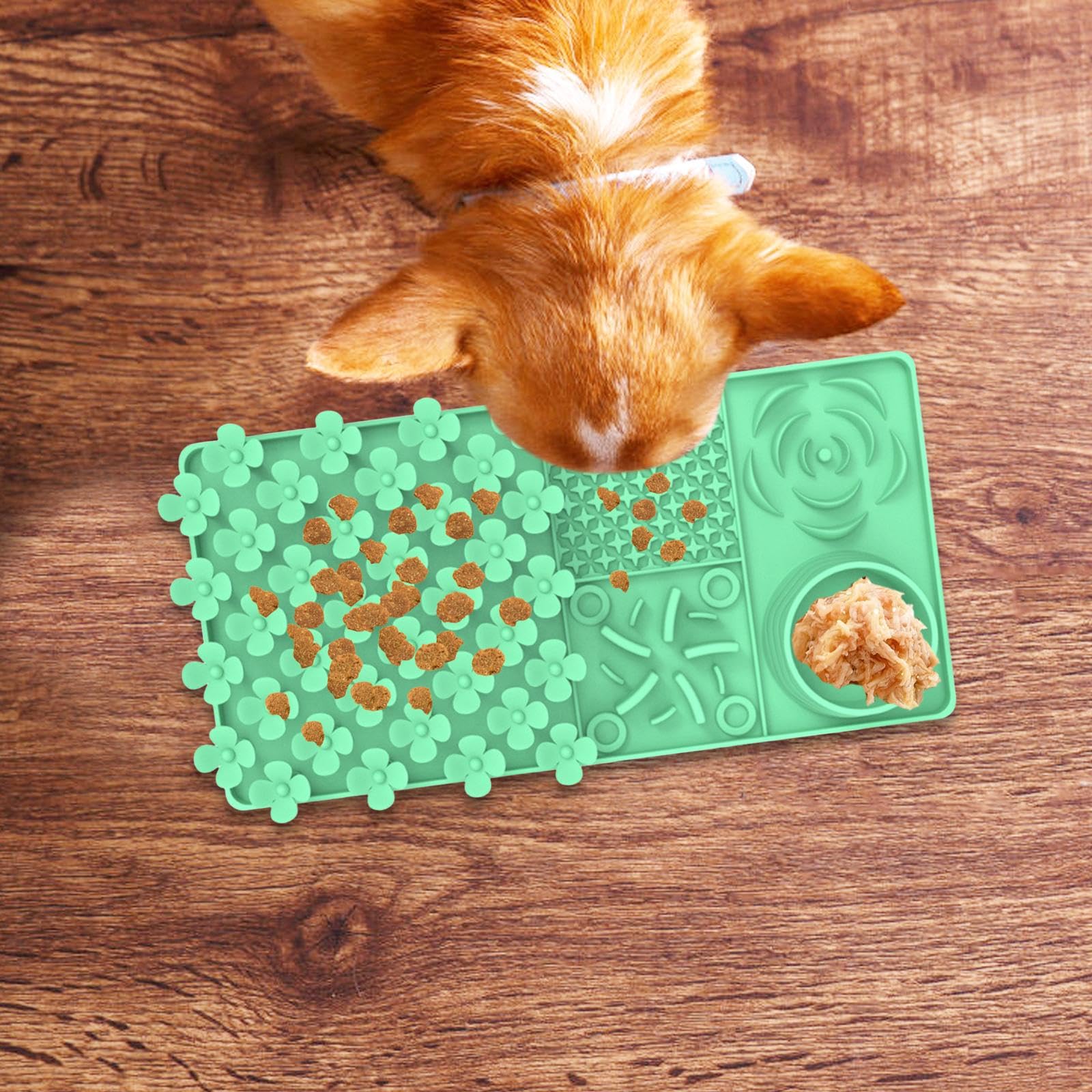 Entwicklung Der Futtersuchfähigkeiten mit Einer Futter Und Leckmatte für Hunde, GrÜn