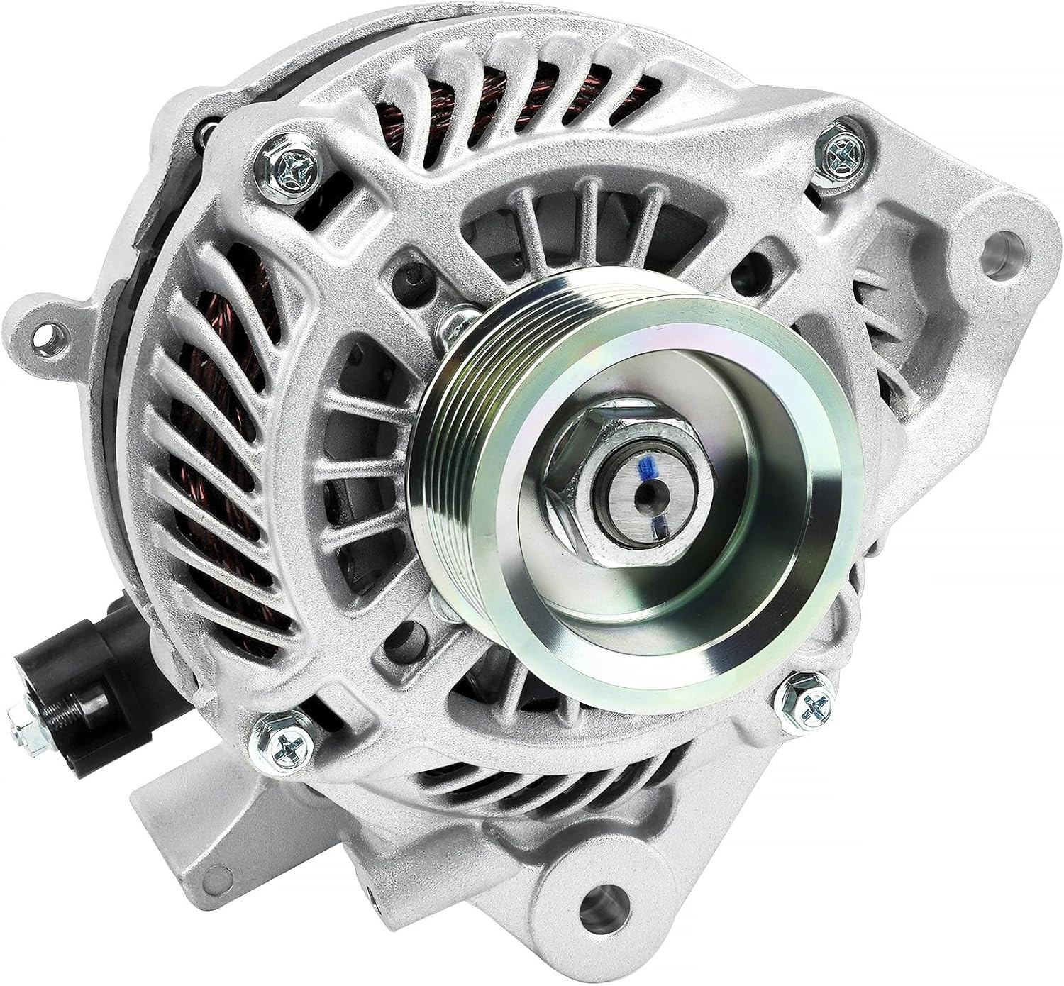 11176 NEW Alternator Compatible with Honda Civic 2006 2007 2008 2011 L4 1.8L, 2009-2010 L4 1.8L for 80A 12V CW 7-Groove Pulley 31100RNAA01,31100RNAA012M2,AHGA67,A002TC1391