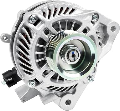 New Alternator Compatible with 2006-2011 Honda Civic 1.8L L4, 80A 12V, 7-Groove Pulley, Replace# 11176, 31100RNAA01, 31100RNAA01RM, 31100RNAA012M2, AHGA67, A002TC1391, SB347 11176N