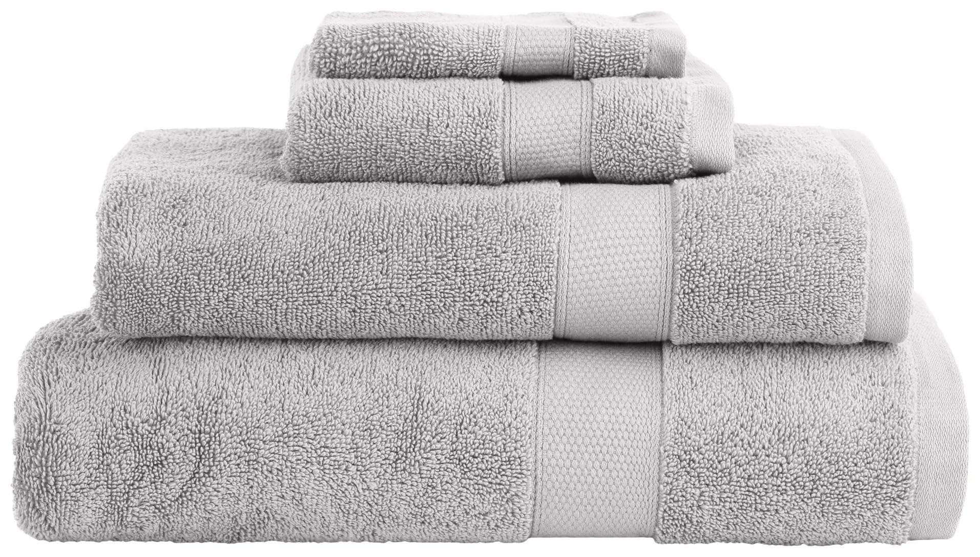 Performance Towel Collection Wash Cloth Grey