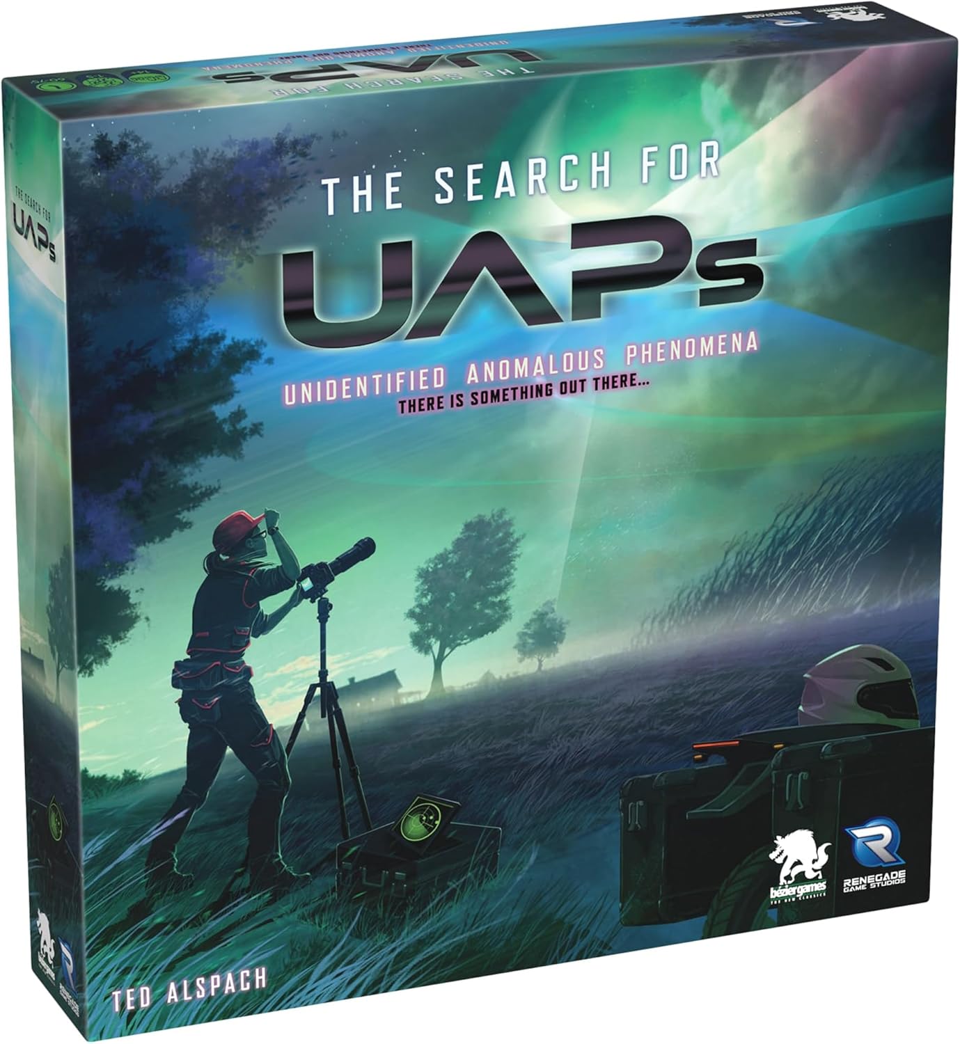 Renegade Game Studios Search for UAPs Board Game - Deduction Strategy Logic Puzzle, Sci-Fi Satellite Game, Ages 14+, 1-5 Players, 60-75 Min