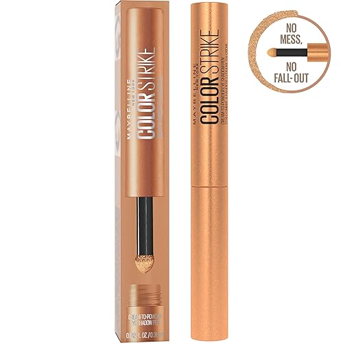 Miniatura 2 de Maybelline Color Strike - Lápiz de sombra de ojos, acabado de crema a polvo, pigmentos de cobertura completa, resistente a las arrugas y a las
