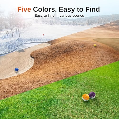 Miniatura 6 de Wear-Resistant Practice Golf Balls (20 Pack), High Visibility for Easy Tracking, Limited-Flight, Golf Balls Design, Indoor & Outdoor