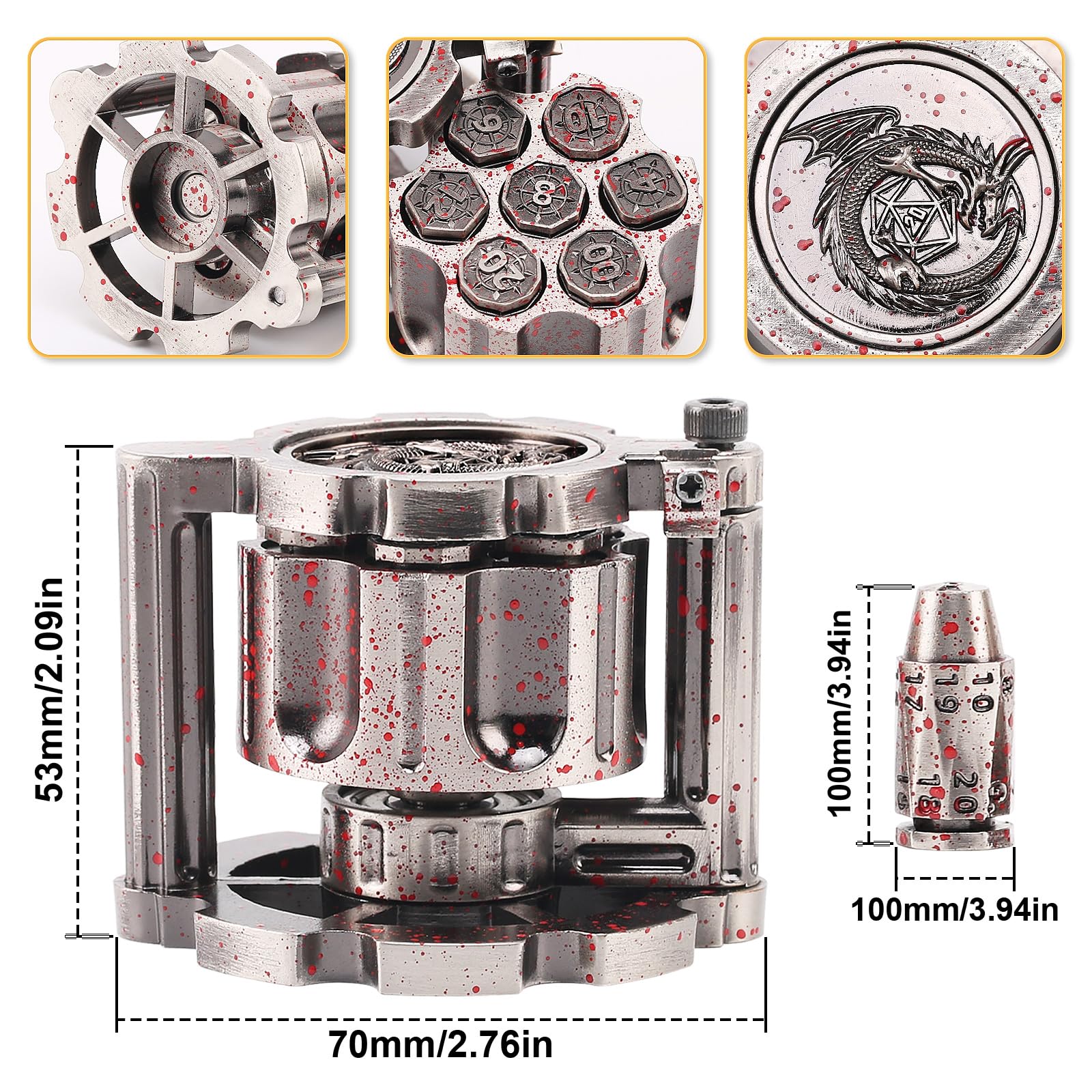 Amazon.co.jp: DICEEVIL(ディセビル) 弾丸サイコロ リボルバーブレット