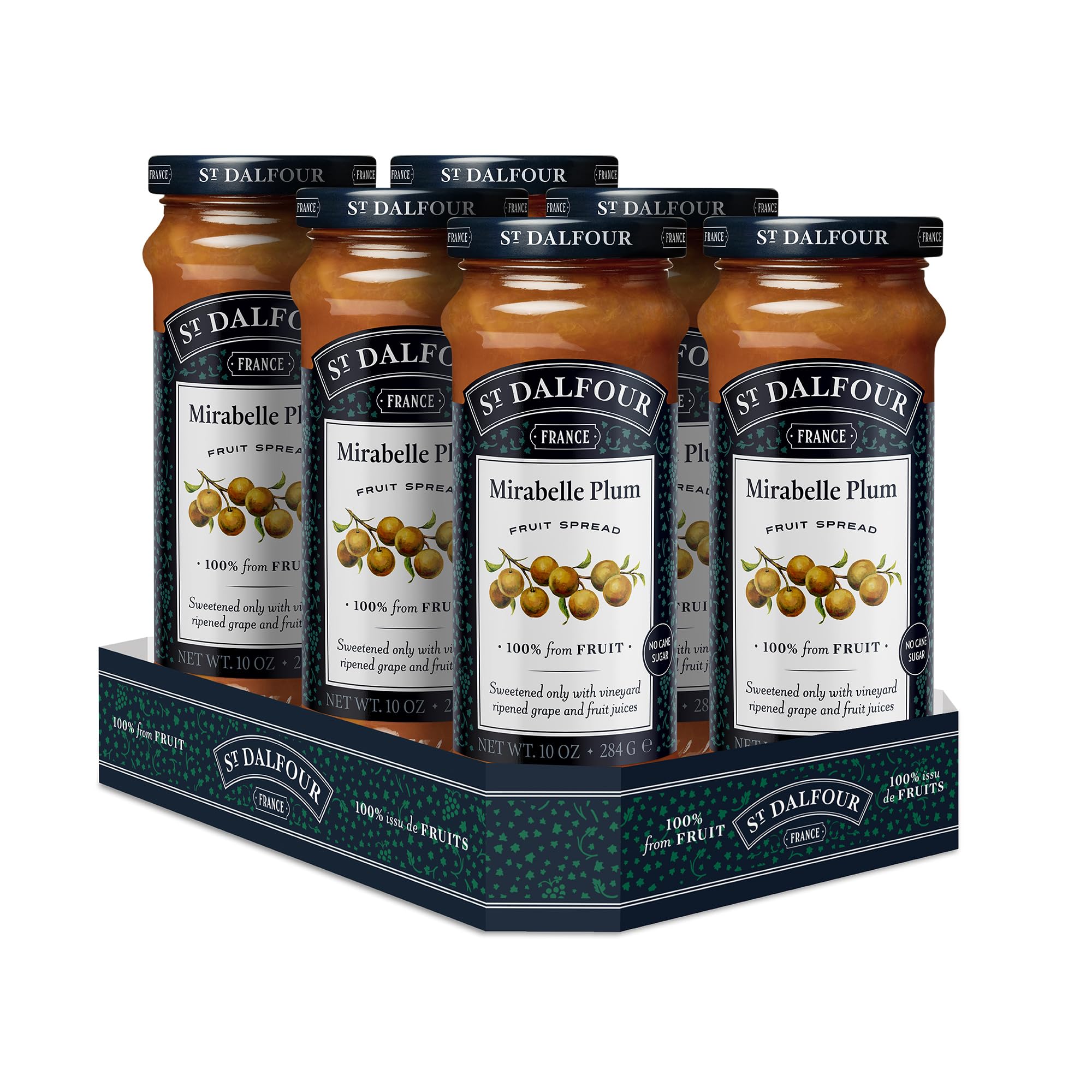 St. Dalfour Mirabelle Plum / 10 Ounce (Pack of 6) / 6 Jams & Preserves