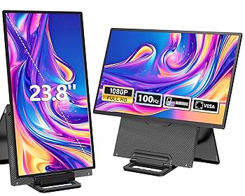 Amazon.co.jp: LivElect モバイルモニター 23.8インチ 【自立型