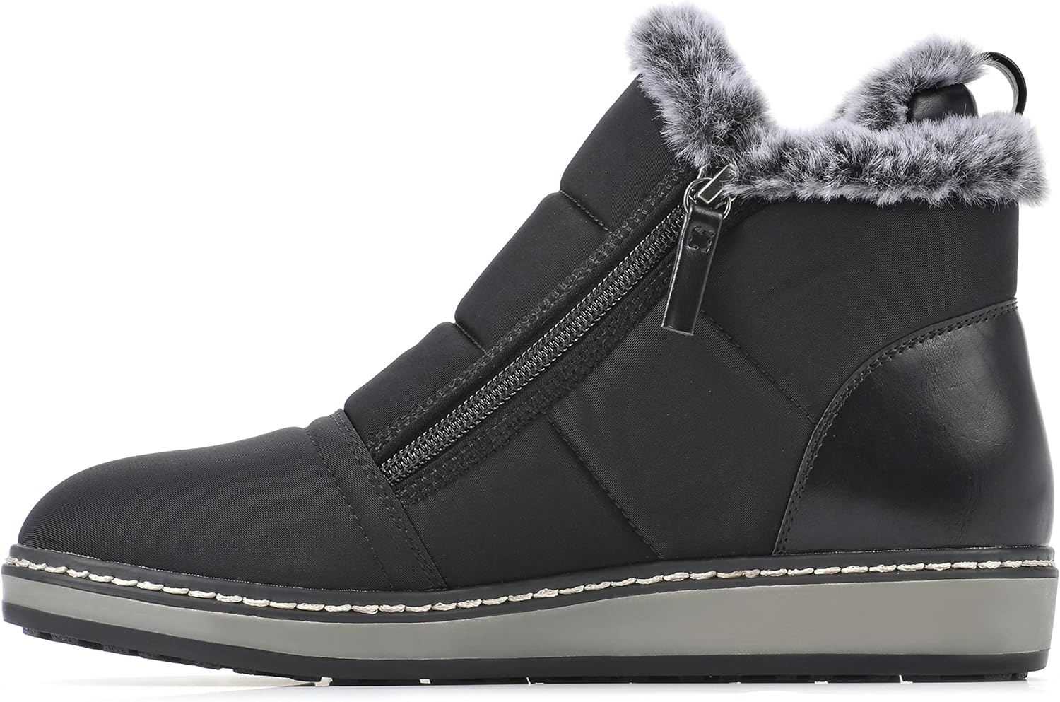 WHITE MOUNTAIN Shoes Women's Taurus Boot, Black/Fabric, 8 W