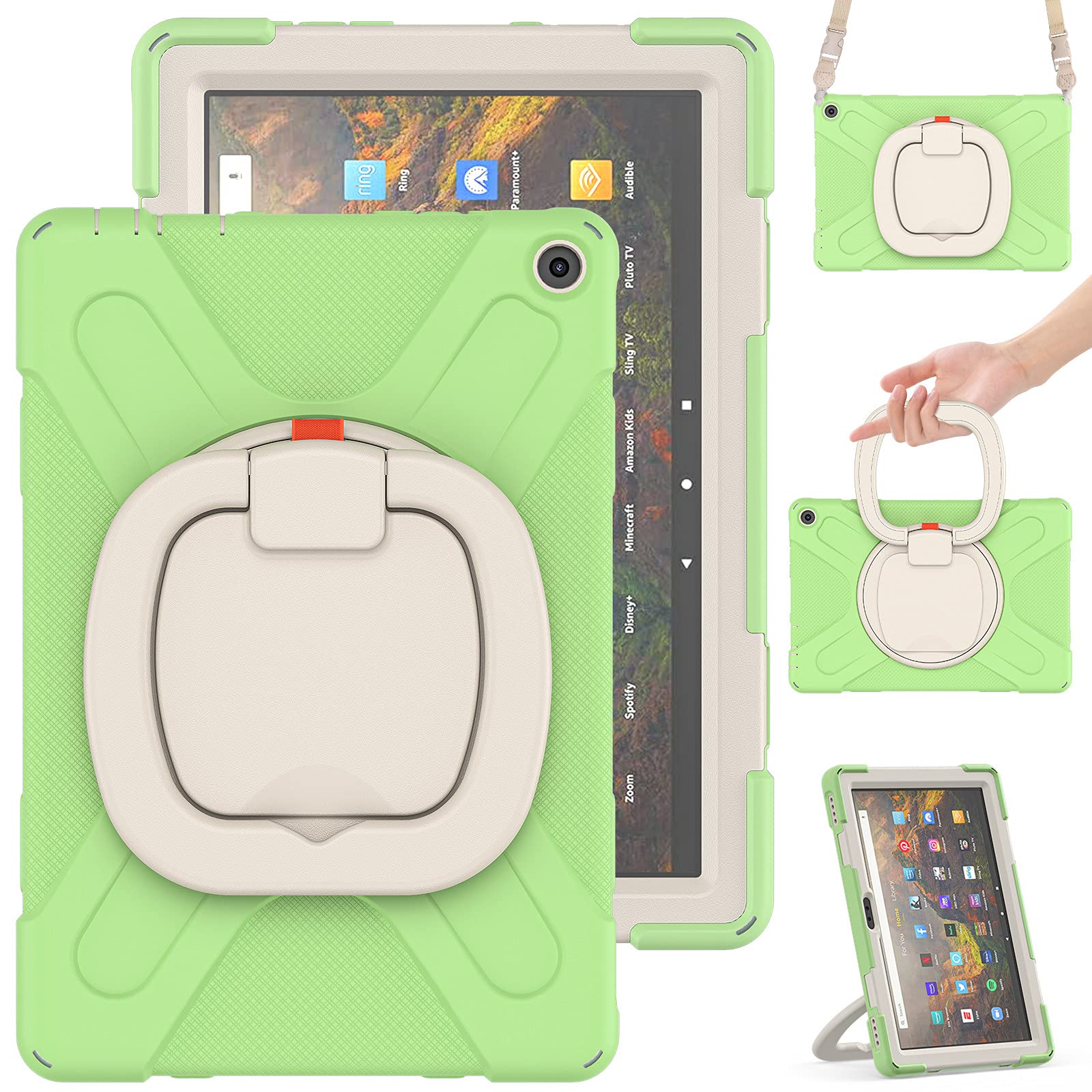 Amazon.co.jp: 縦置き 横置き Fire HD 10 Plus 2021年型 ケース Fire