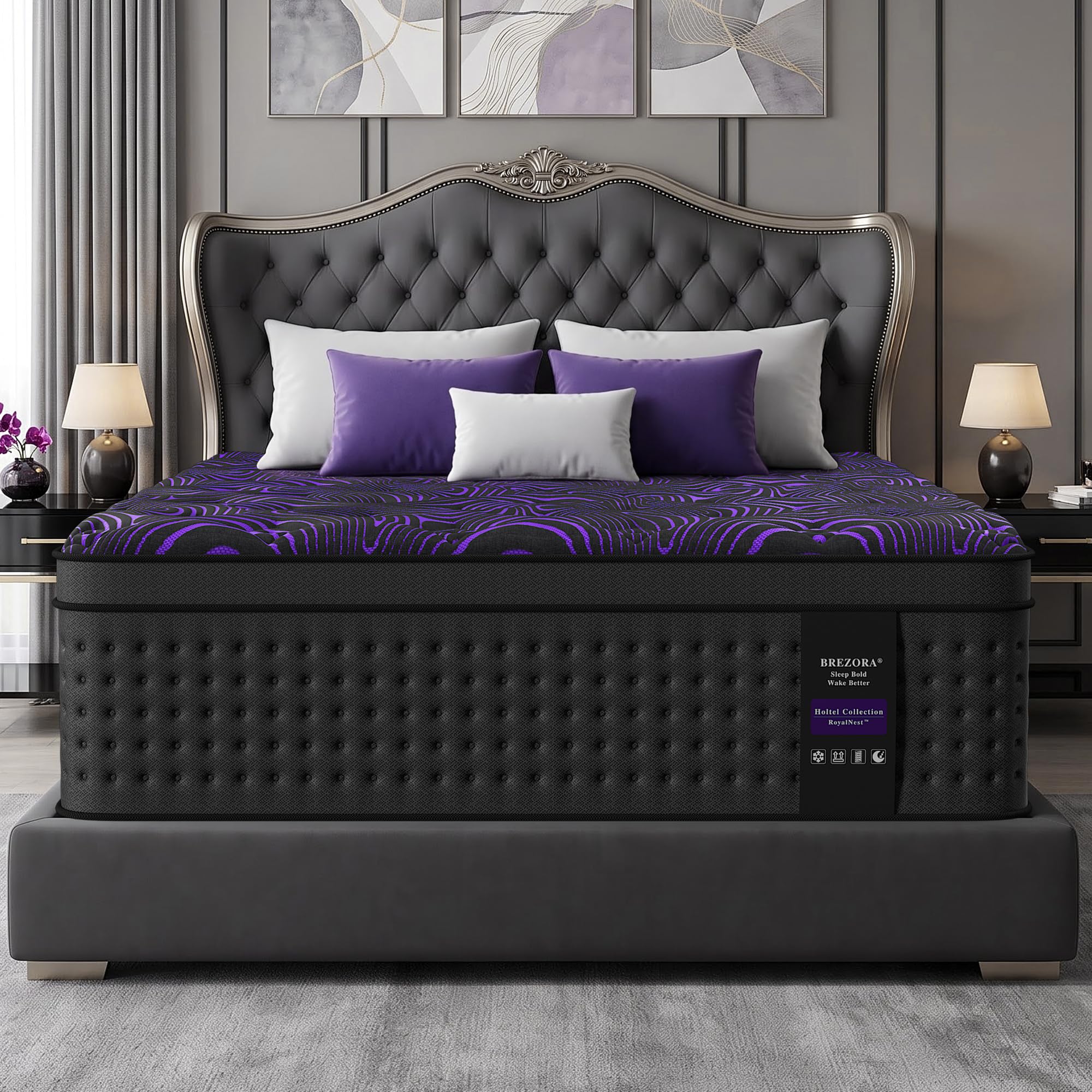 Photo 1 of Brezora King Size Mattress 18 Inch Hybrid