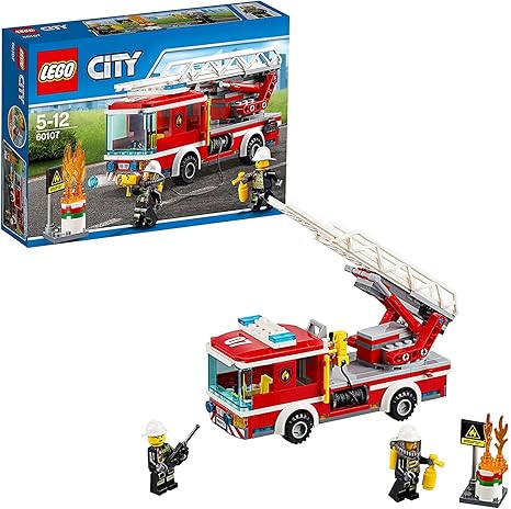 LEGO City 60107 - Feuerwehrfahrzeug mit fahrbarer Leiter
