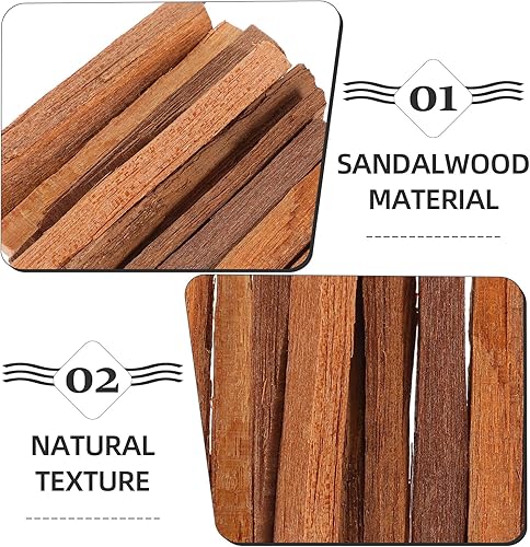 Miniatura 3 de Palitos de sándalo, incienso de madera, para manchar, bolsa de polvo, incienso de madera de sándalo, tiras de combustión fragantes para fragancia,