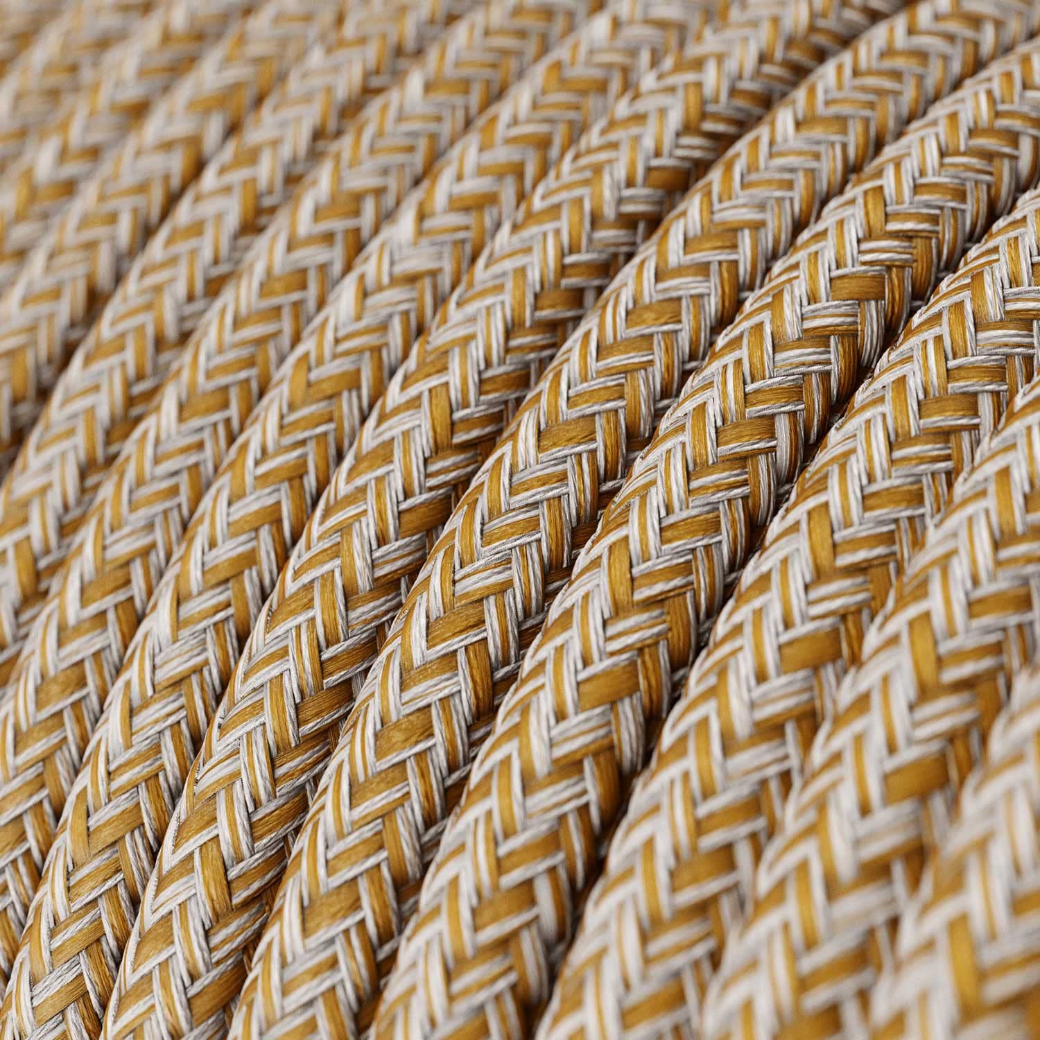 Creative Cables Textilkabel Rund – Onyx Tweed, 5 Meter, 3x0.75 Mm², Schwarz-weiß Mit Glitzer