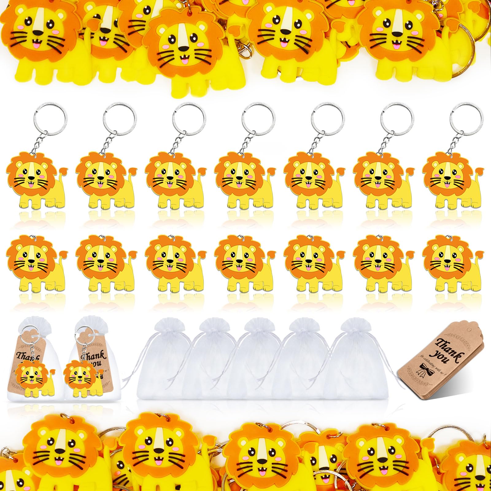 Amazon.com: Elecrainbow 60 Pack Lion Party Favors Include 20 Lion