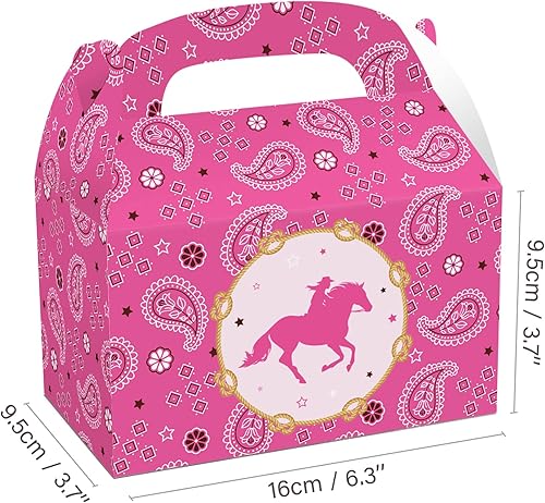Miniatura 2 de Grehge Paquete de 12 cajas de regalo de vaquera occidental, cajas de dulces para fiesta del salvaje oeste para cumpleaños, baby shower