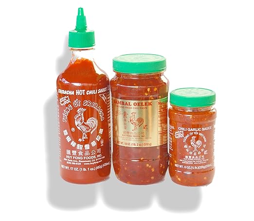 Amazon Com Sriracha Chili Garlic Sauce Sambal Oelek Assorted Favorite Asian Sauces 3 Pack Exclusive Bundle Grocery Gourmet Food Amazon Com Sriracha Chili Garlic Sauce Sambal Oelek Assorted Favorite Asian Sauces 3 Pack Exclusive Bundle Grocery Gourmet Food