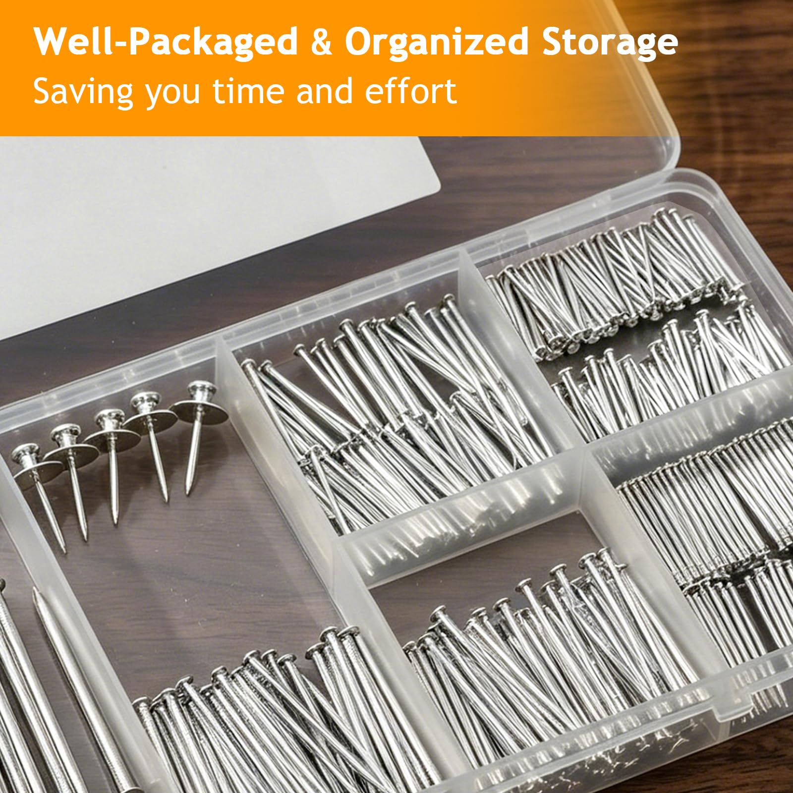 KURUI Nail Assortment Kit - 340 Nails for Hanging Art -6