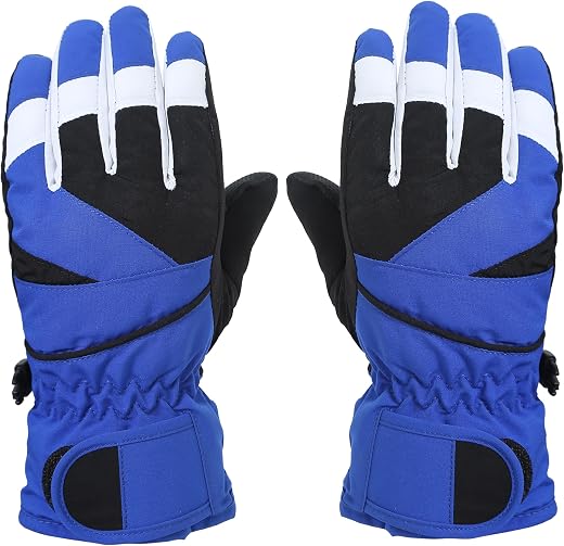FabSeasons Unisex Warm Winter Gloves, Waterproof, Windproof for Hiking, Driving, Running &amp; Outdoors, Fits for 7-12 Years O...