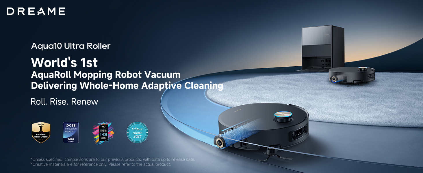 Amazon.com - DREAME Aqua10 Ultra Roller Robot Vacuum and Mop