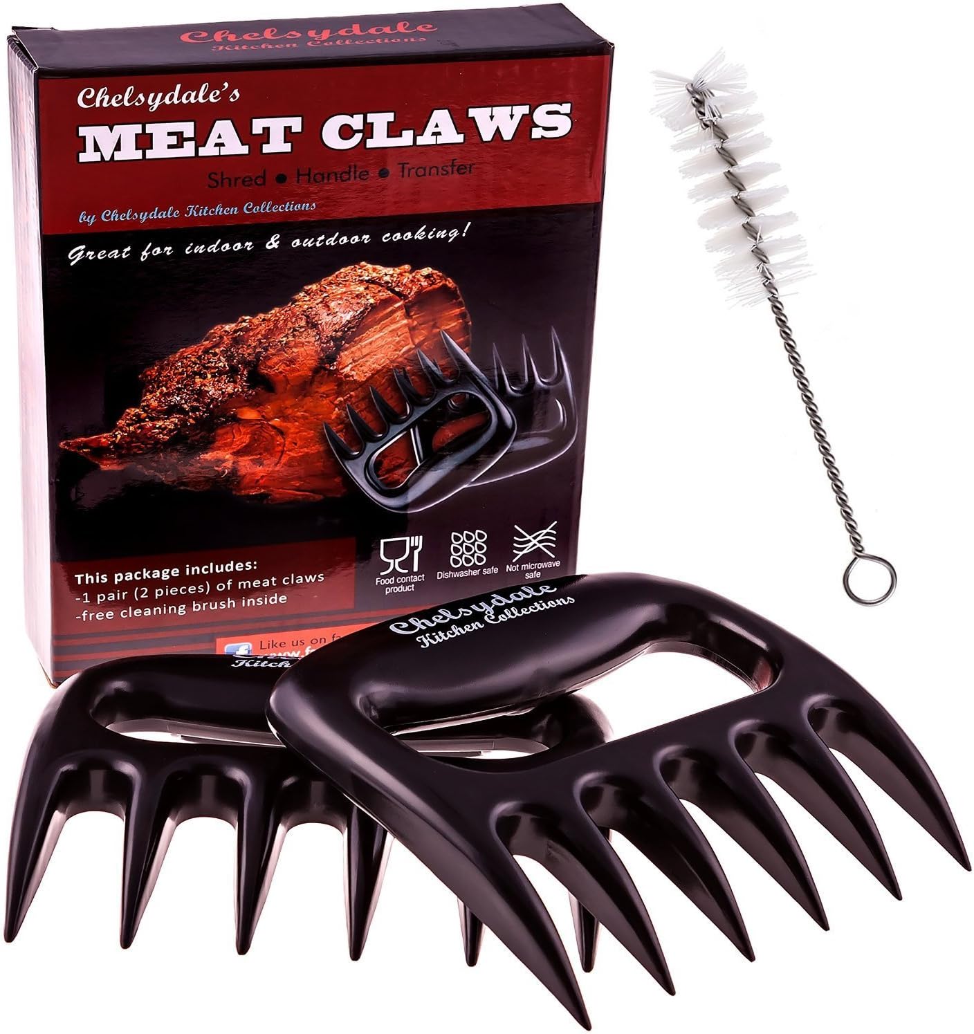 Chelsydale's Meat Claws - Pulled Pork Shredder - BBQ Accessories - Handler Forks - Bear Claw Paws