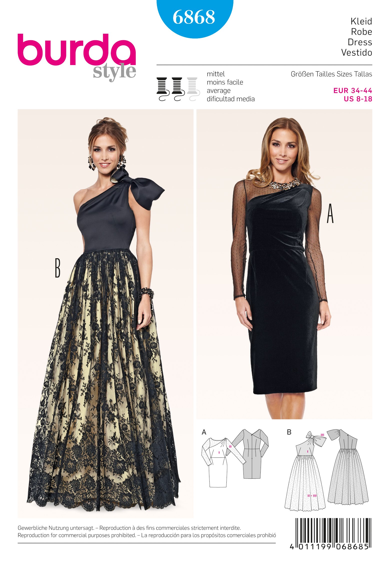 Burda Sewing pattern, 6868 - Dress