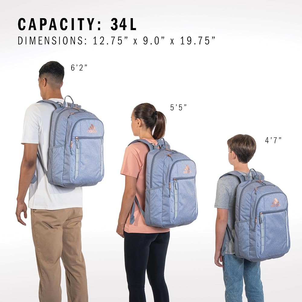 Amazon.com: adidas Excel Backpack for Men & Women – Durable Large